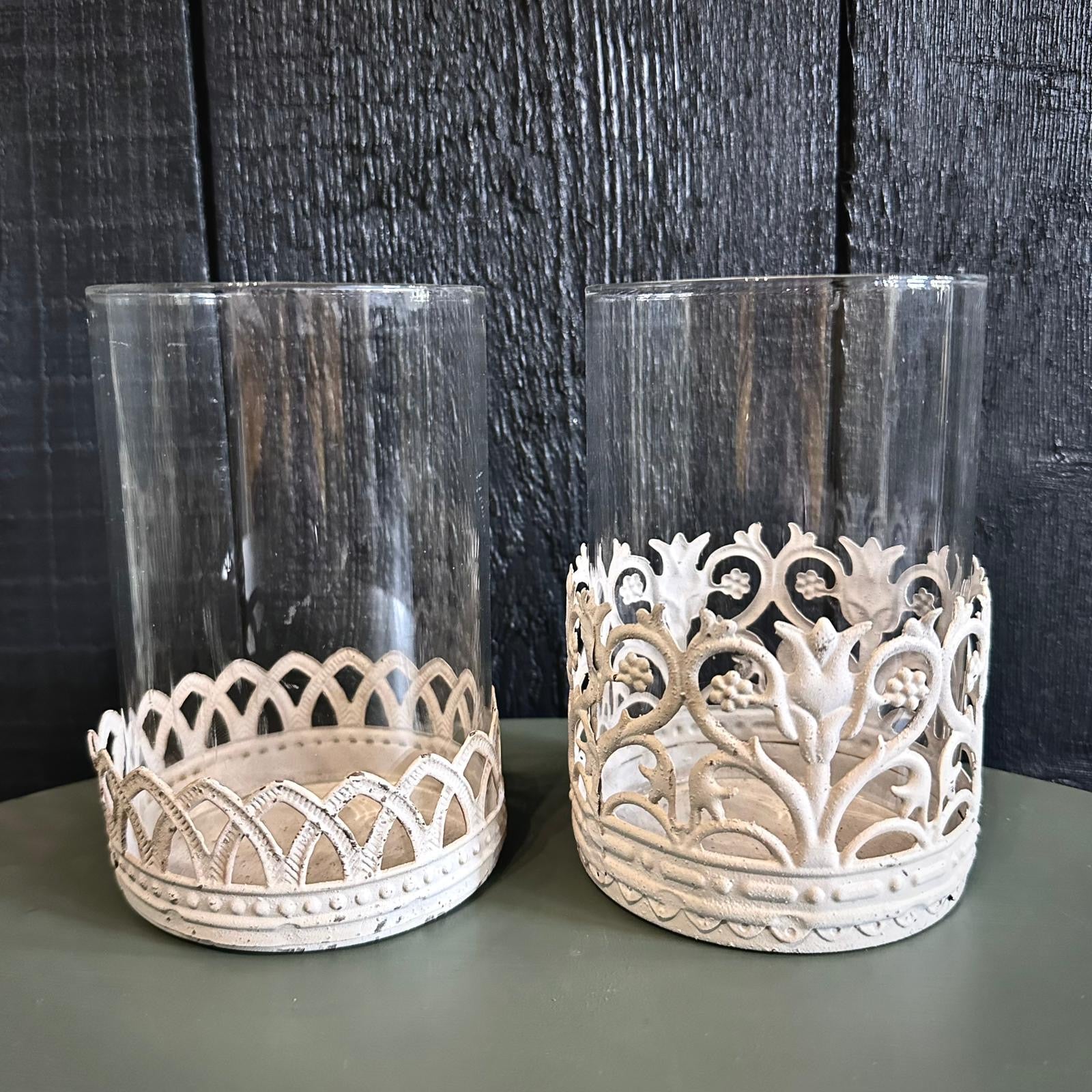 White Metal Lantern