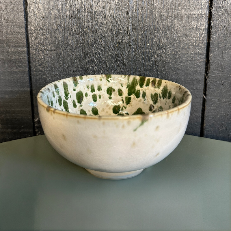Green Speckled Bowl