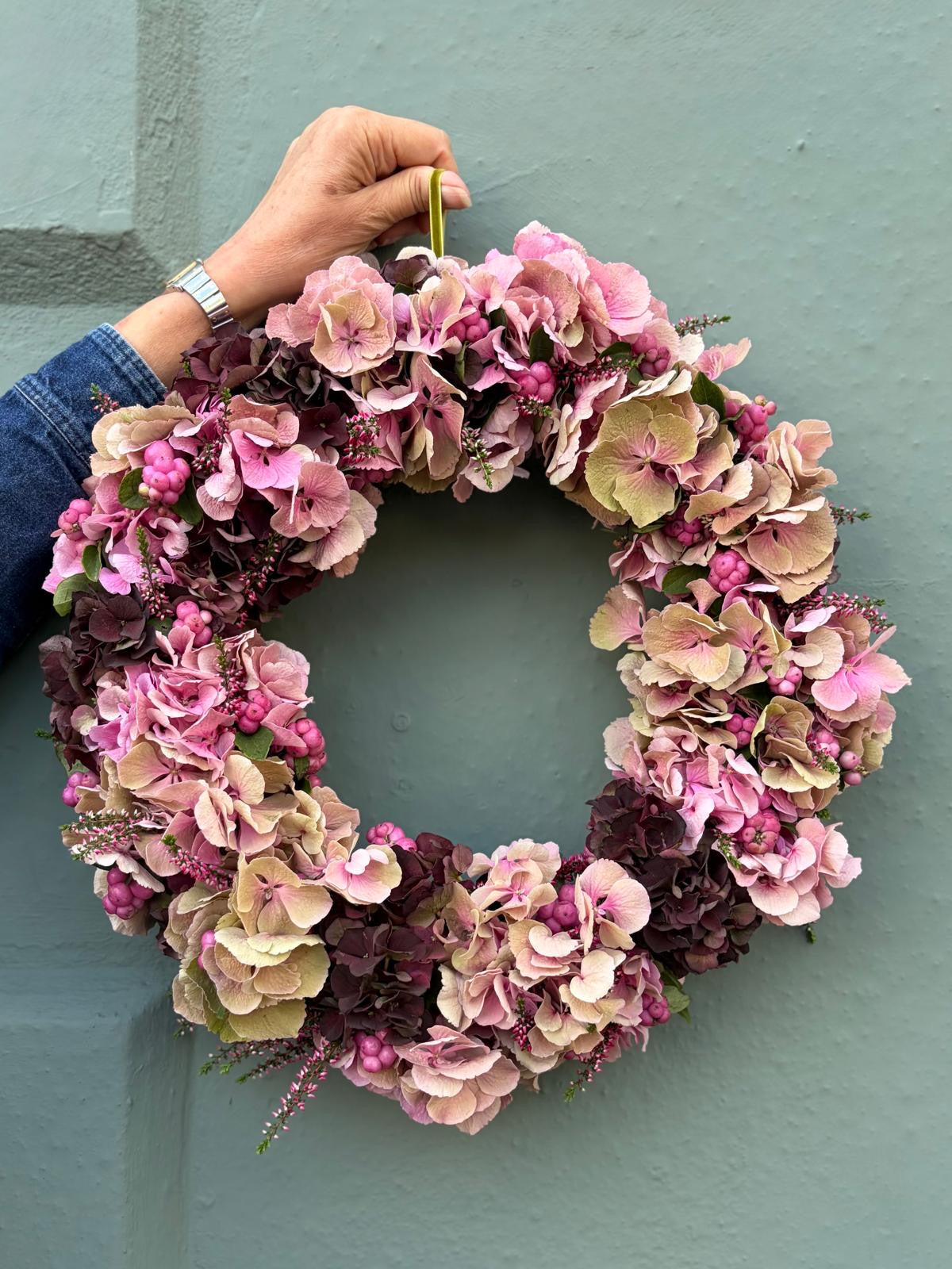 Hydrangea Autumn Wreath