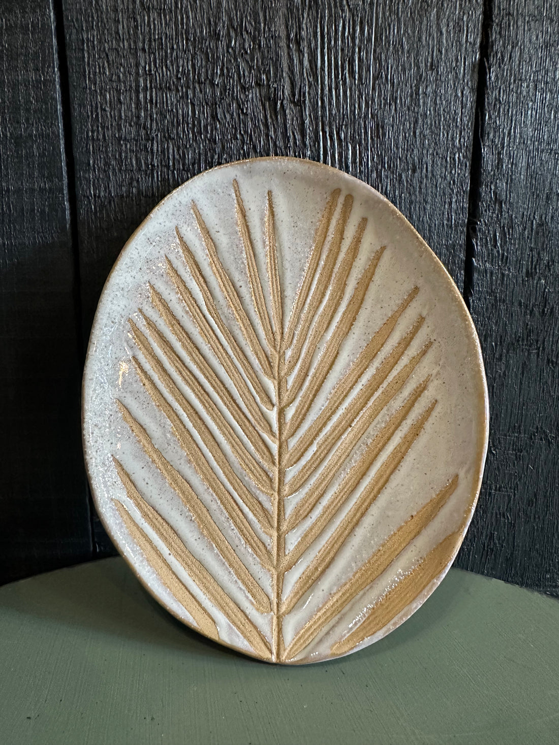 Palm Leaf Oval Plate