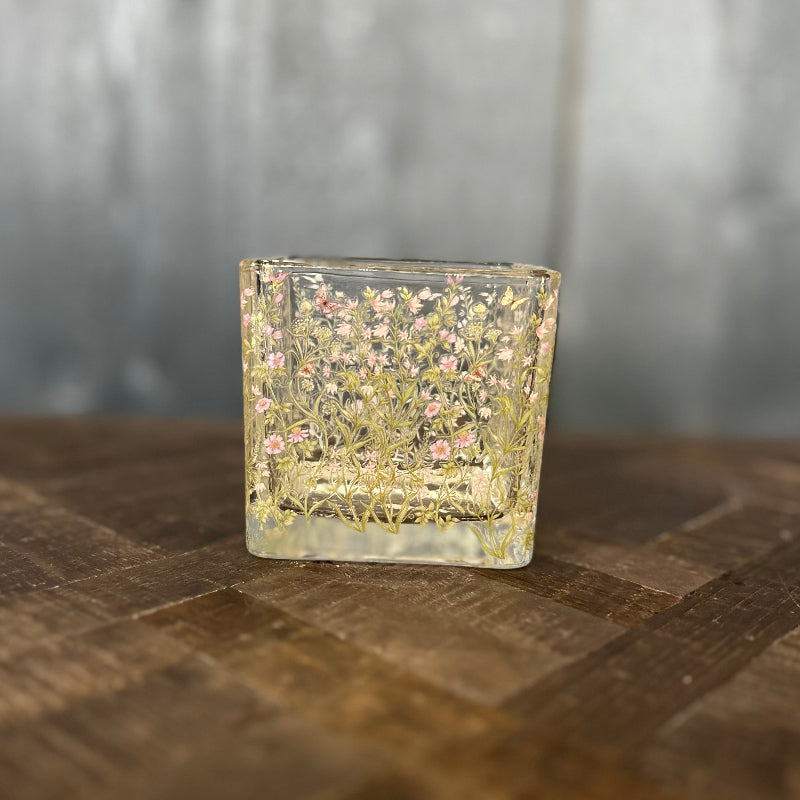 Square Glass Candle Holder