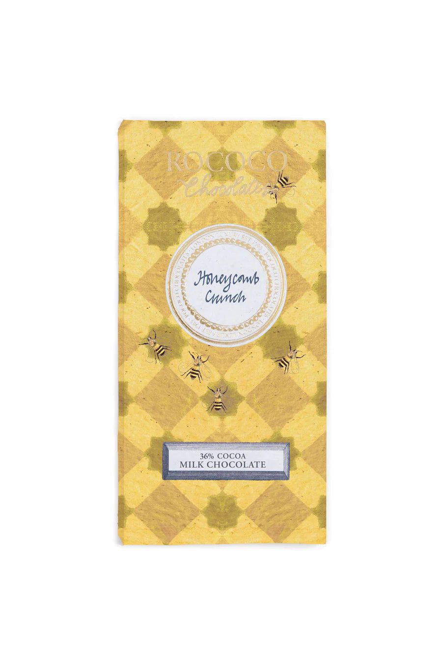 Rococo Honeycomb Crunch Milk Chocolate Bar