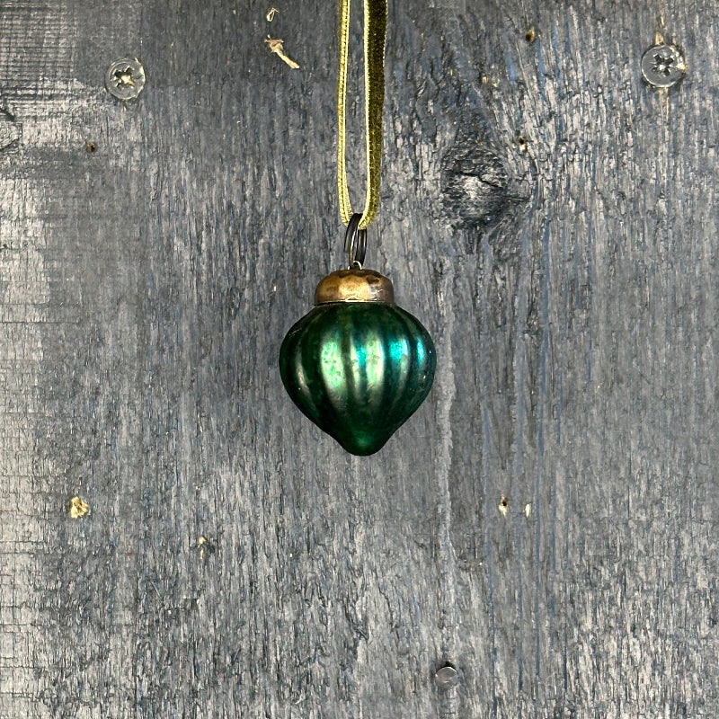 Mini Green Glass Baubles