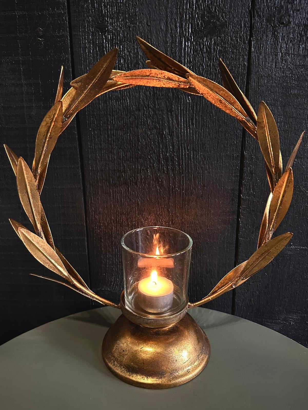 Laurel Leaf Tealight Holder