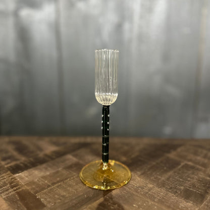 Multi coloured Glass Candle Holders