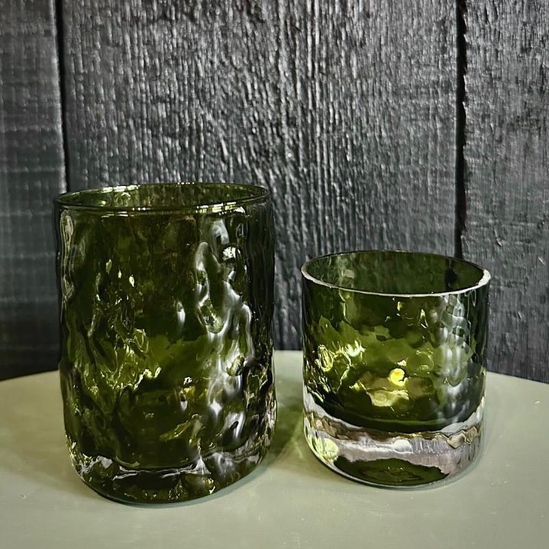 Forest Green Tealight Holders