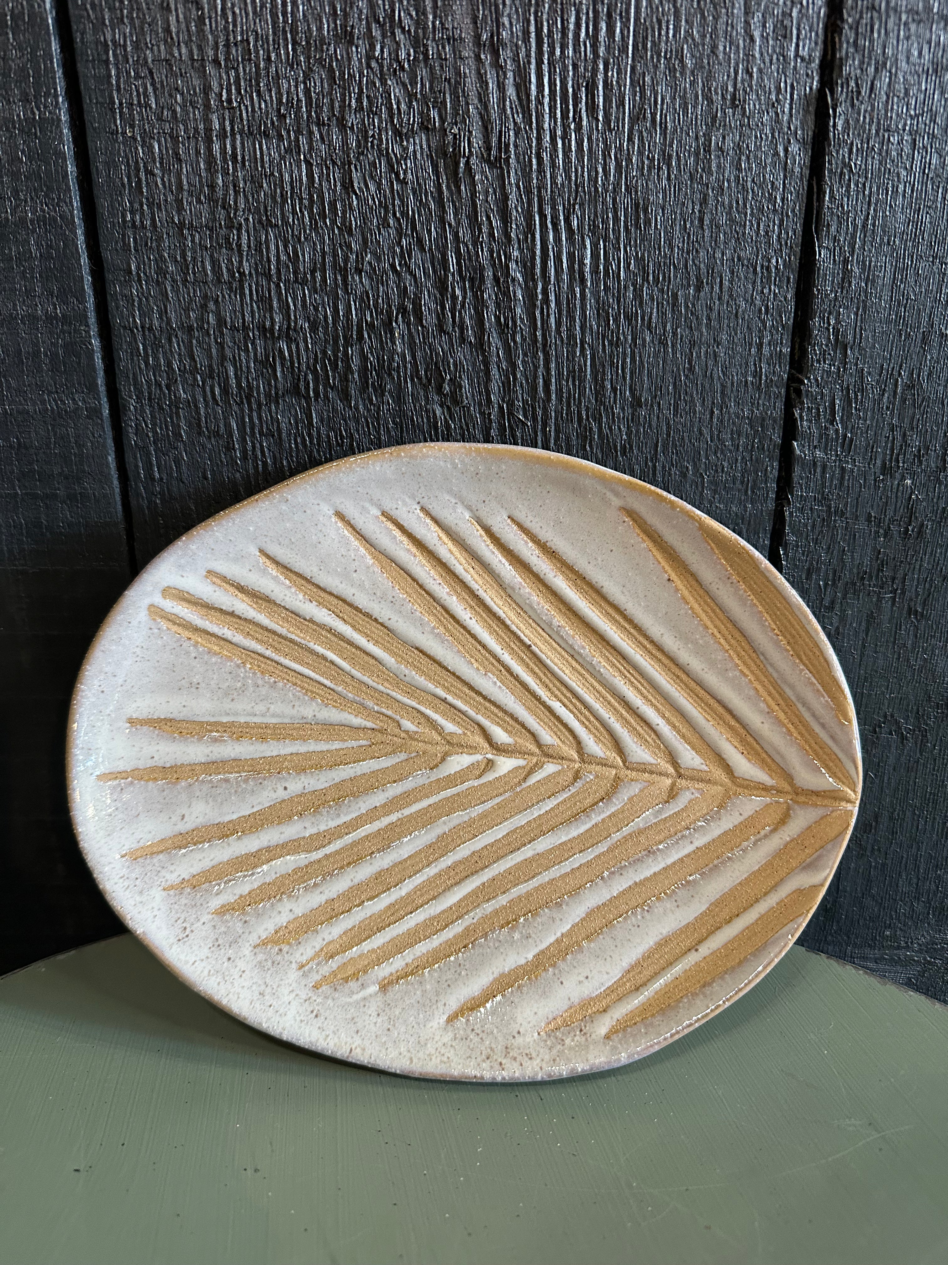 Palm Leaf Oval Plate
