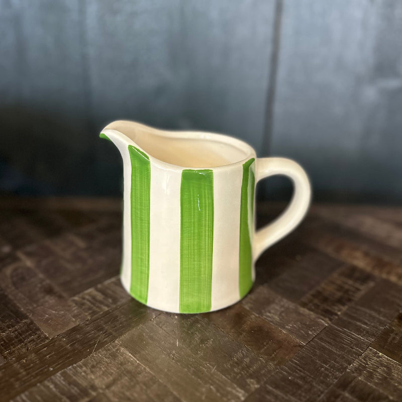 Green Stripe Mini Jug