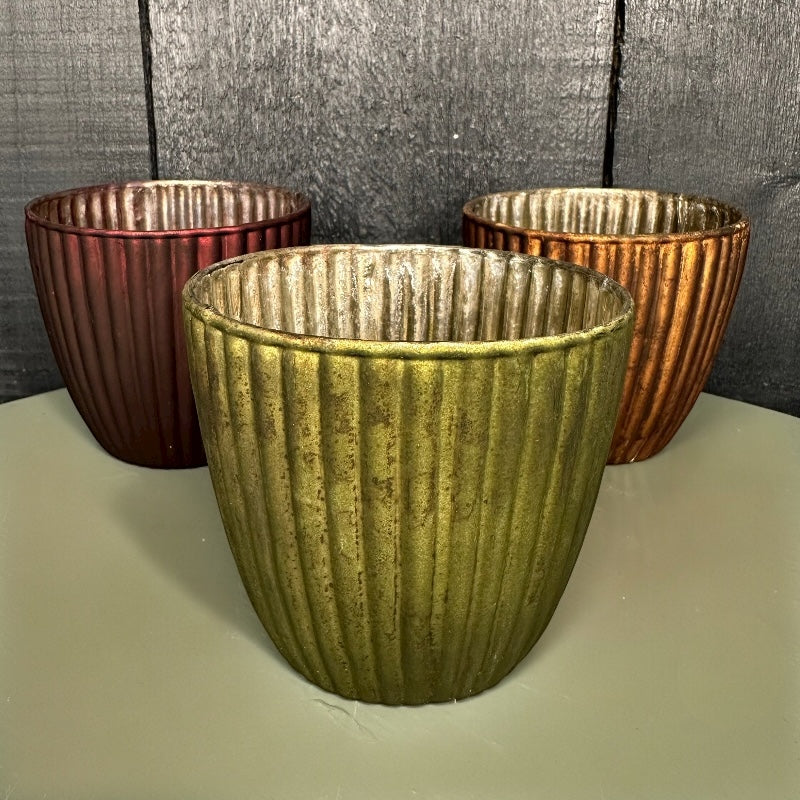 Ribbed Candle Holders