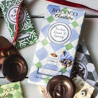 Rococo Sea Salt, Almond and Rosemary Milk Chocolate